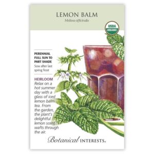 Lemon Balm Seeds ORG, Heirloom