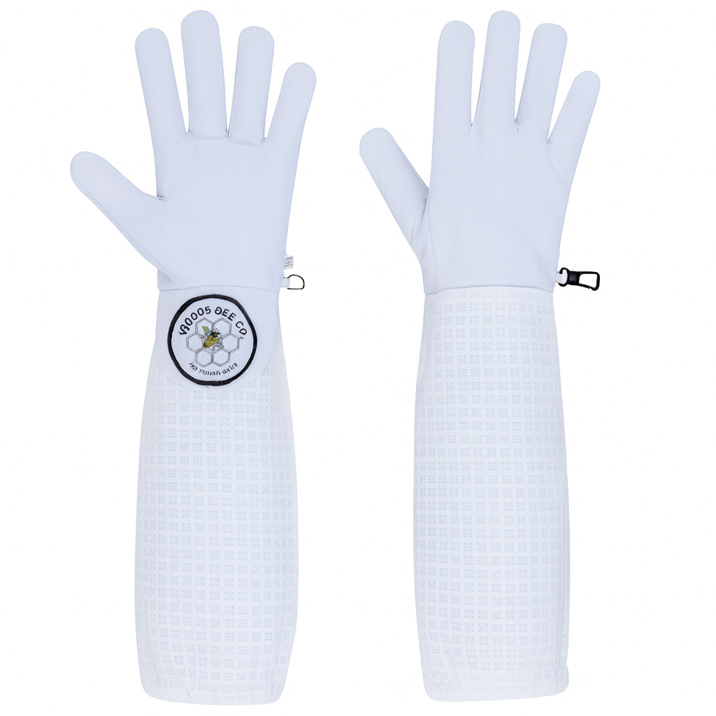 Three Layer Mesh Ventilated Gloves, White
