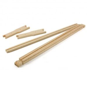 6 1/4" Medium Unassembled Frames - Groove Top and Groove Bottom without Holes in Endbars - 10 Pack