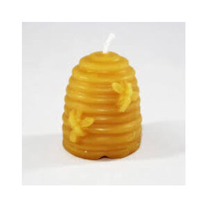 6 pack Bees wax Beehive Skep Votive