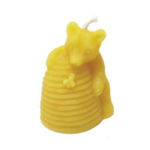 Bees wax Bear and Hive candle