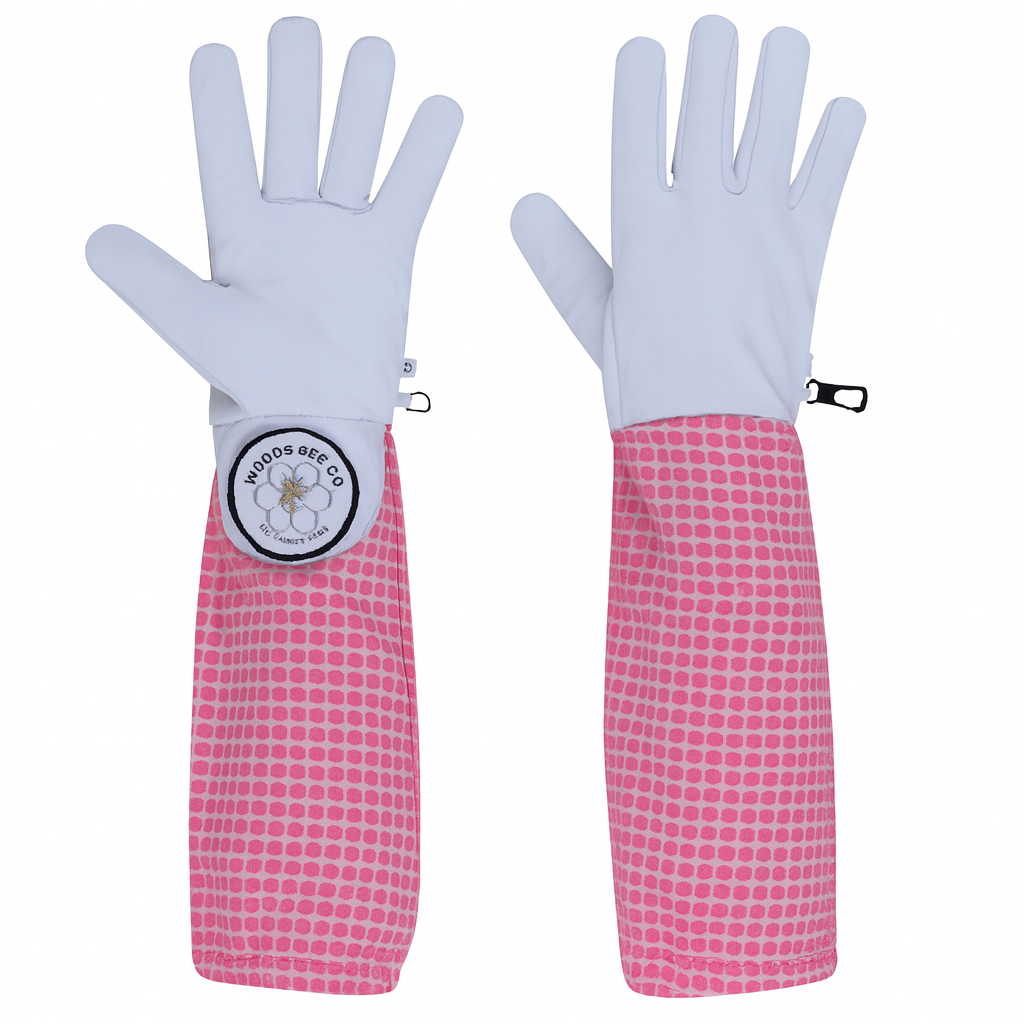 Three Layer Mesh Ventilated Gloves, Pink
