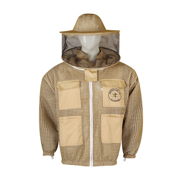 Three Layer Mesh Jacket, Khaki - Image 4