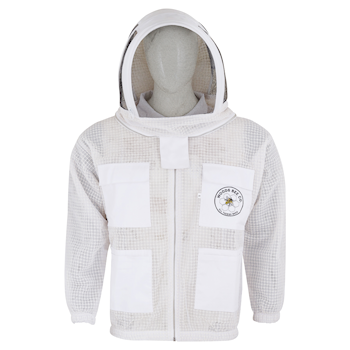 Three Layer Mesh Jacket, White