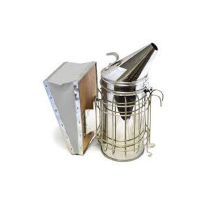 Smoker with Wire Guard and Wooden Bellow