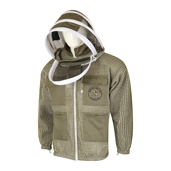 Three Layer Mesh Jacket, Olive - Image 2