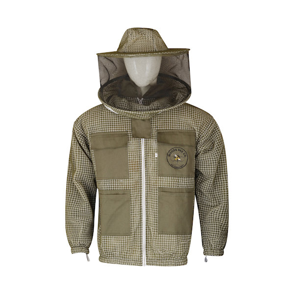 Three Layer Mesh Jacket, Olive - Image 4